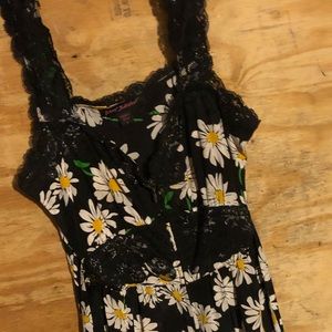 Black Floral Betsey Johnson Dress, size 4